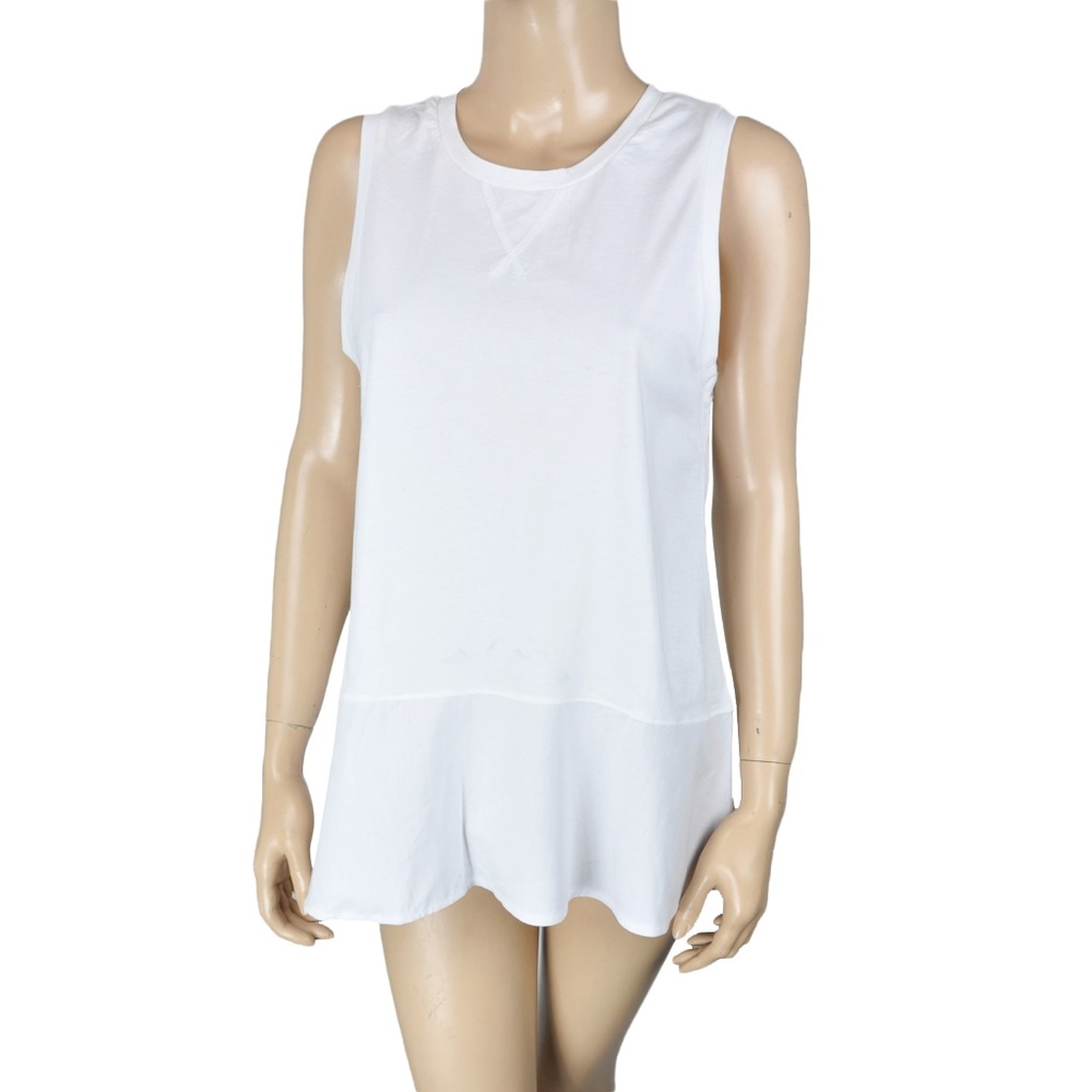 Gap White Peplum Top Shirt